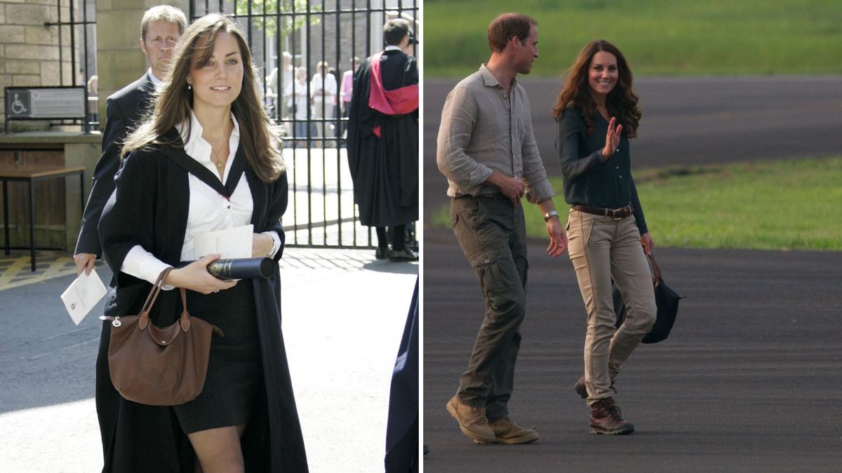 Kate Middleton adore le cabas Longchamp depuis les années 2000 