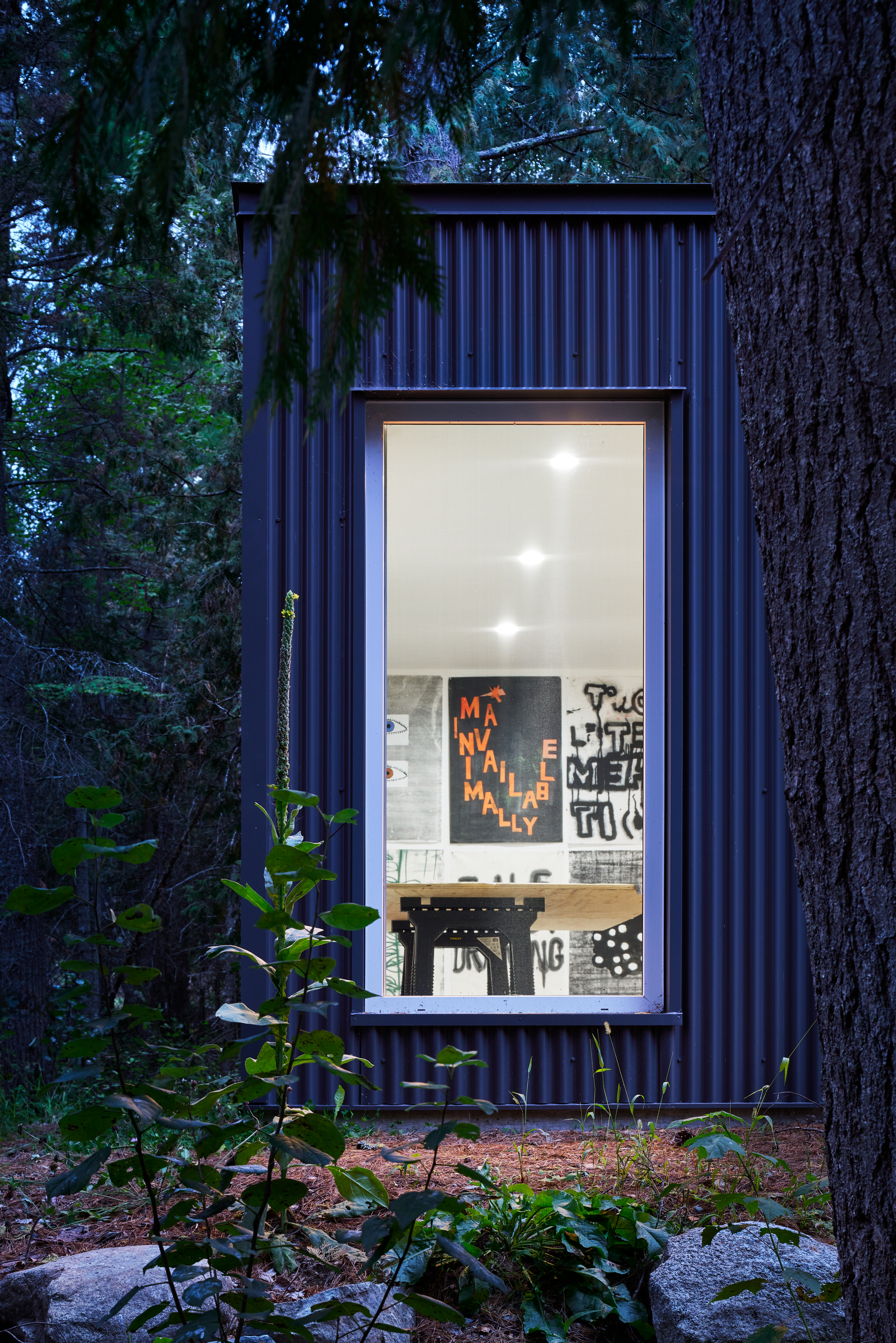 An external view of the separate art studio