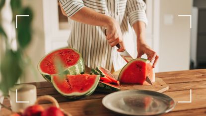 The three foods that can reignite your sex life - picture of woman cutting up a watermelon