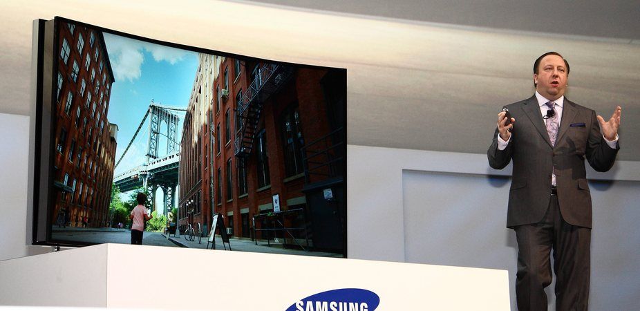 An 85-inch bendable Ultra HD LED television, CES 2014, technology