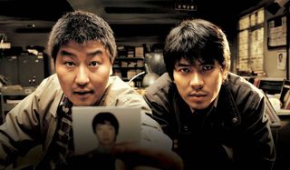 Kang-ho Song and Sang-kyung Kim in Memories of Murder