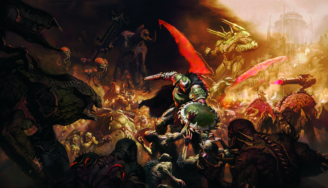 Doom the Dark Ages cover art tutorial