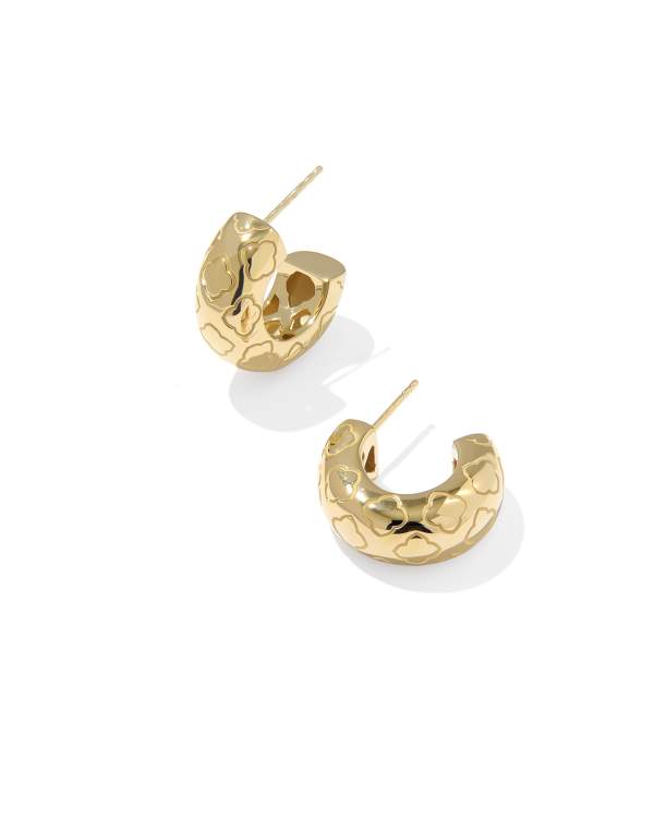 Bold Etched Oxidized Sterling Silver&amp;nbsp;huggie&amp;nbsp;earrings&amp;nbsp;&amp;nbsp;