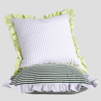 Beatriz Striped Square Cushion: was £58 now £19 | Anthropologie (save £39)