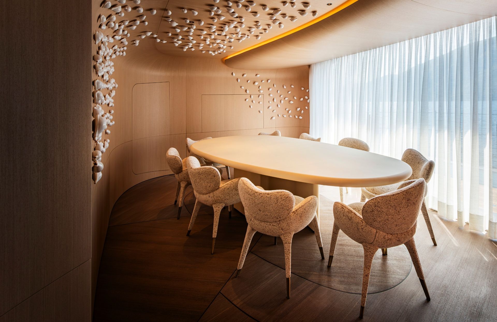 The dining room