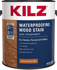 KILZ waterproofing wood stain, Amazon