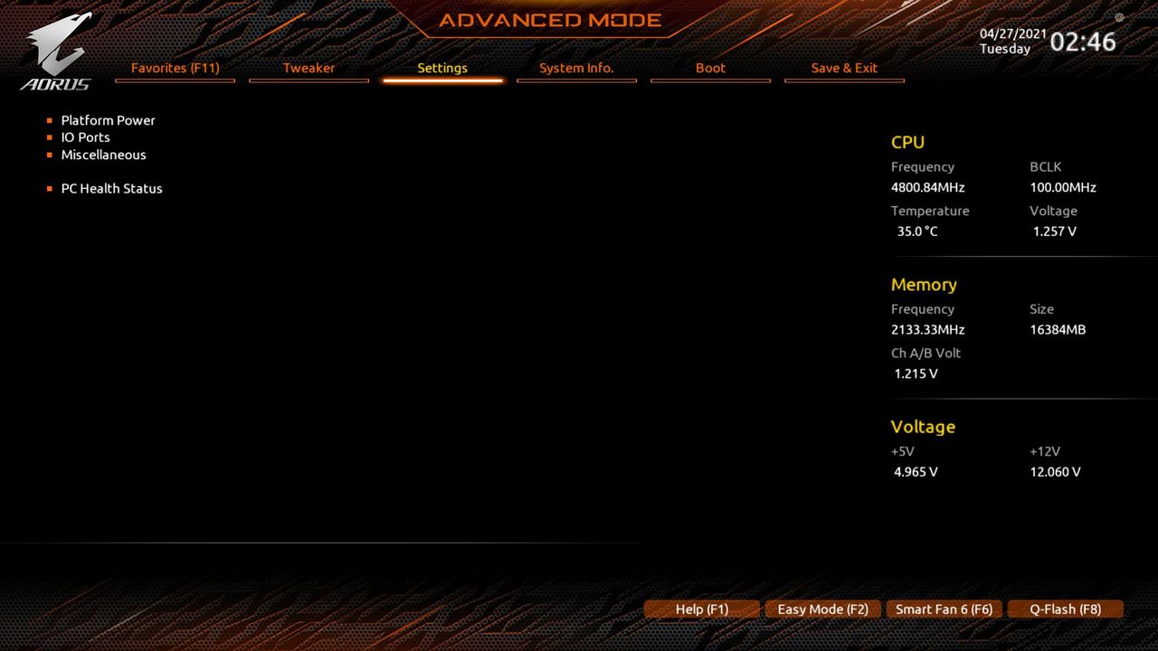 Gigabyte Z590I Aorus Ultra