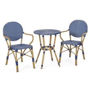 A Ollegard Round 2 - Person Outdoor Dining Set on a white background