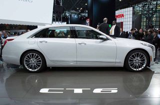 NEW YORK, NY - APRIL 1:Cadillac introduces the new CT6 at the New York International Auto Show at the Javits Center on April 1, 2015 in New York City. The auto show opens to the public April