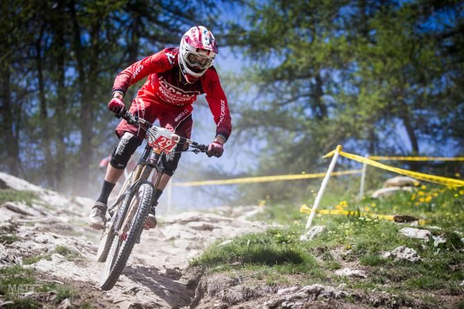 Greg Minnaar racing the Enduro World Series round 2