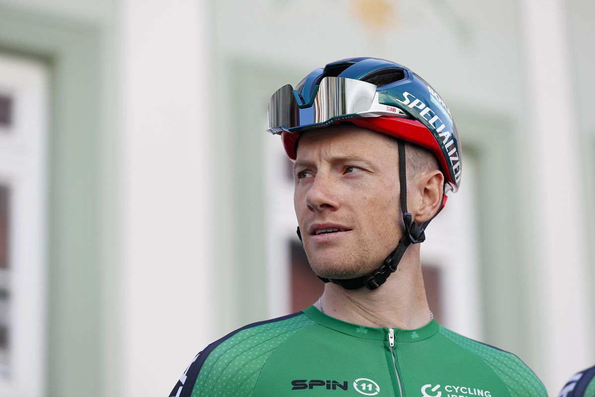 Photographer's portrait of cyclist Sam Bennett, Monaco