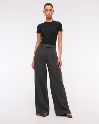 A&f Harper Tailored Premium Crepe Pant