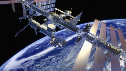  The International Space Station was in danger from space debris after a Russian missile test on Nov. 16, 2021.