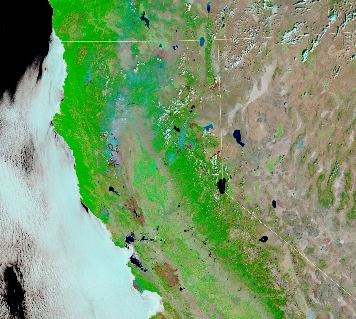 California wildfire damage spotted from space (photos) | Space