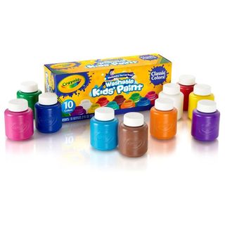 Crayola Washable Paints - Assorted Colours (pack of 10) 