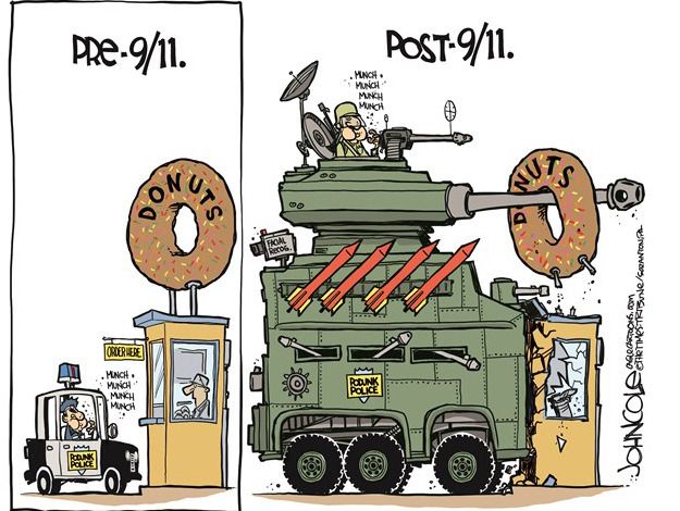 Editorial cartoon U.S. Ferguson police