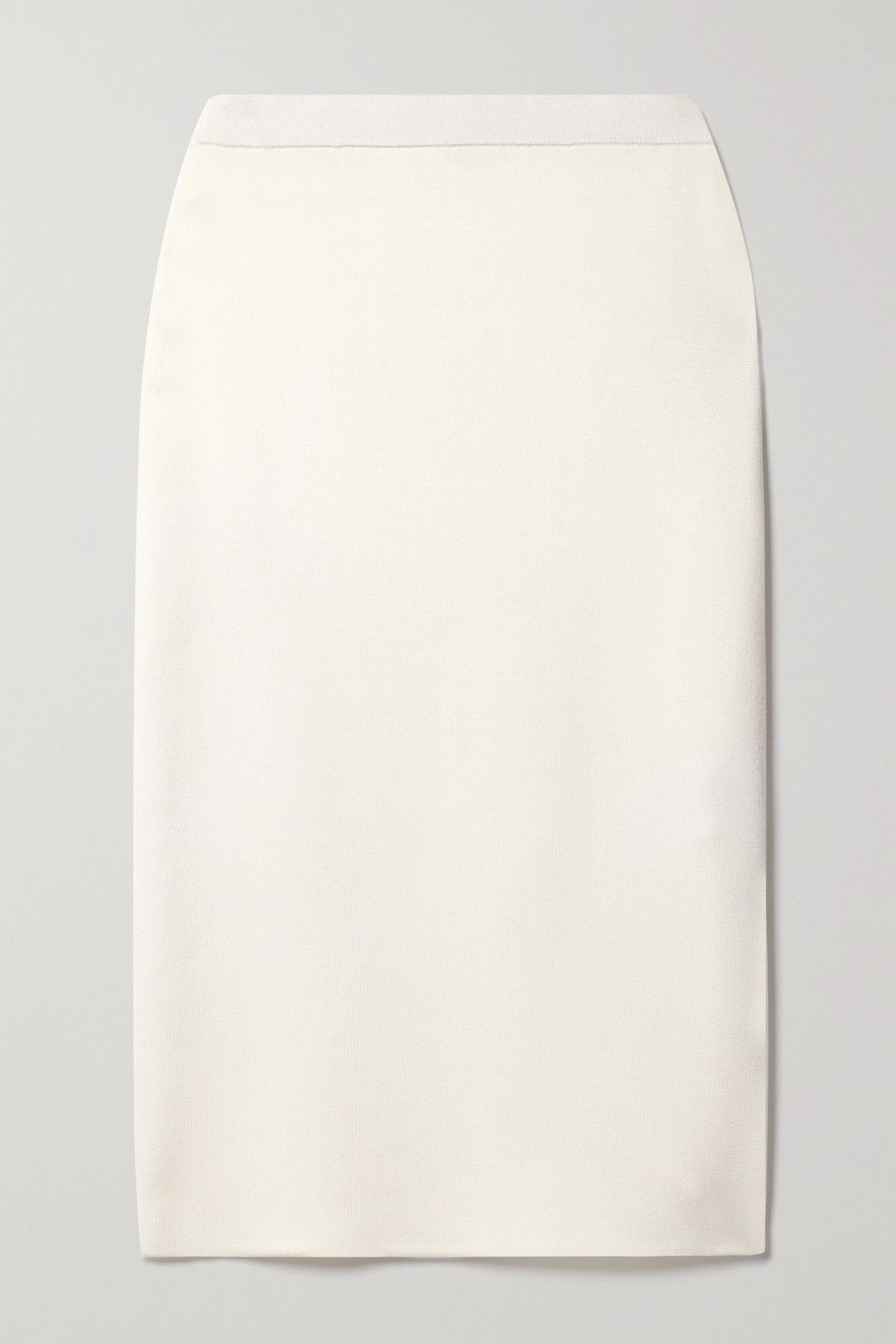 Stretch-Ponte Midi Skirt