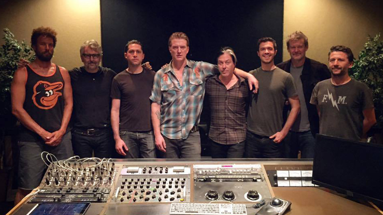 Queens Of The Stone Age in the studio