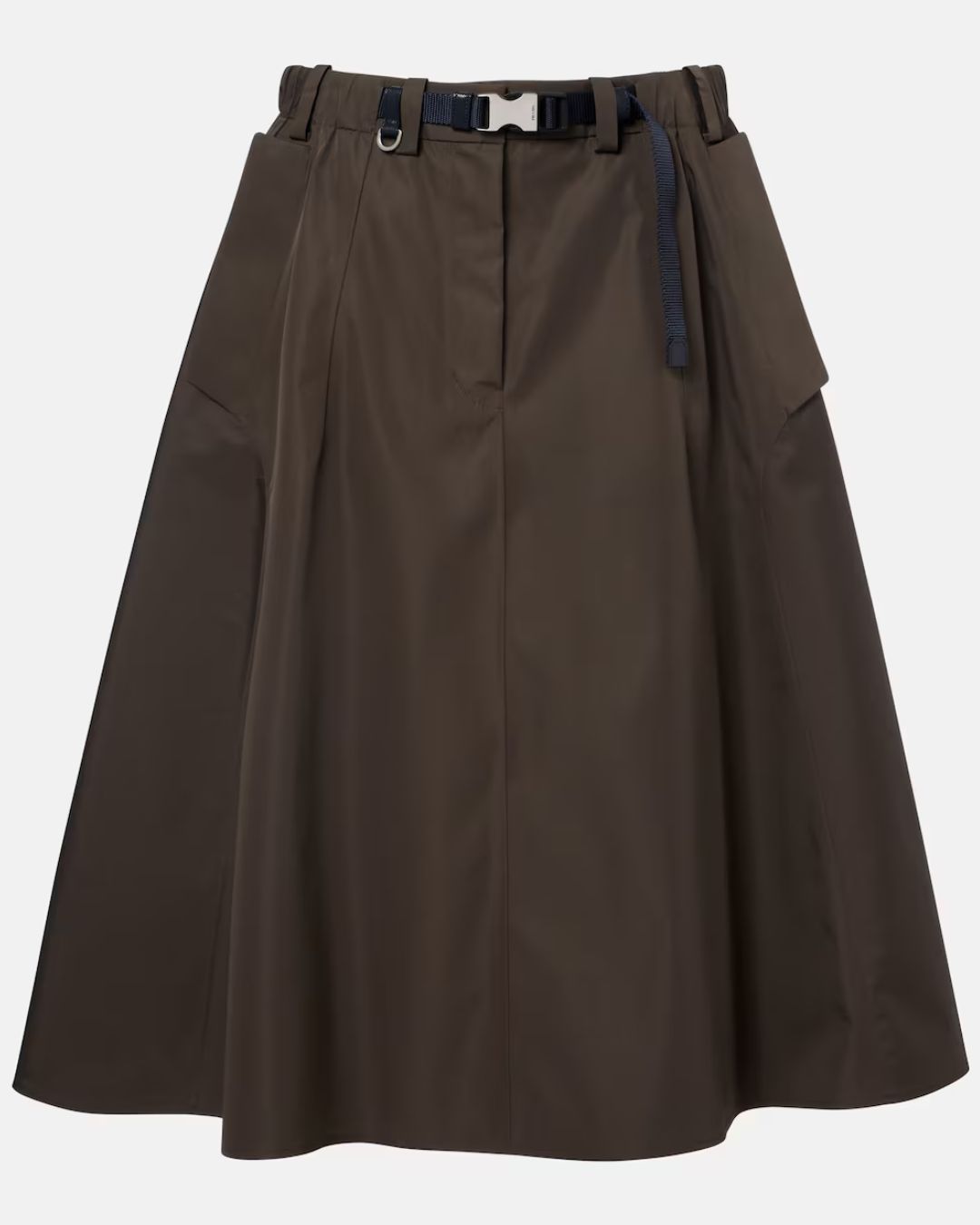Prada belted midi skirt