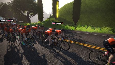 Chris Froome was one of the Team Ineos riders who took part in a mass-participation eRide on Zwift before going on to take sixth place in his team&rsquo;s first Zwift eRace