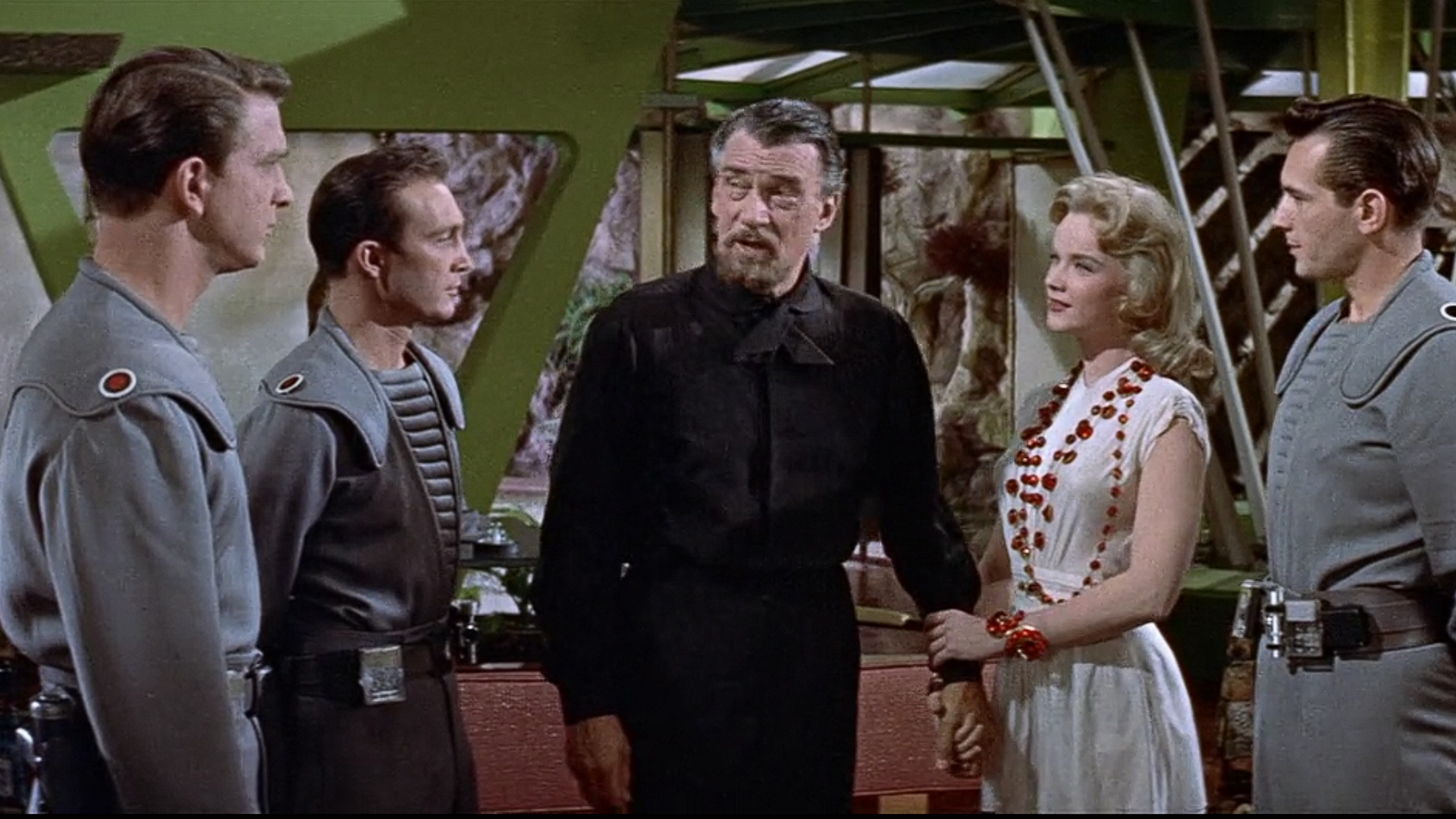 Screenshot from the 1956 sci-fi movie Forbidden Planet.
