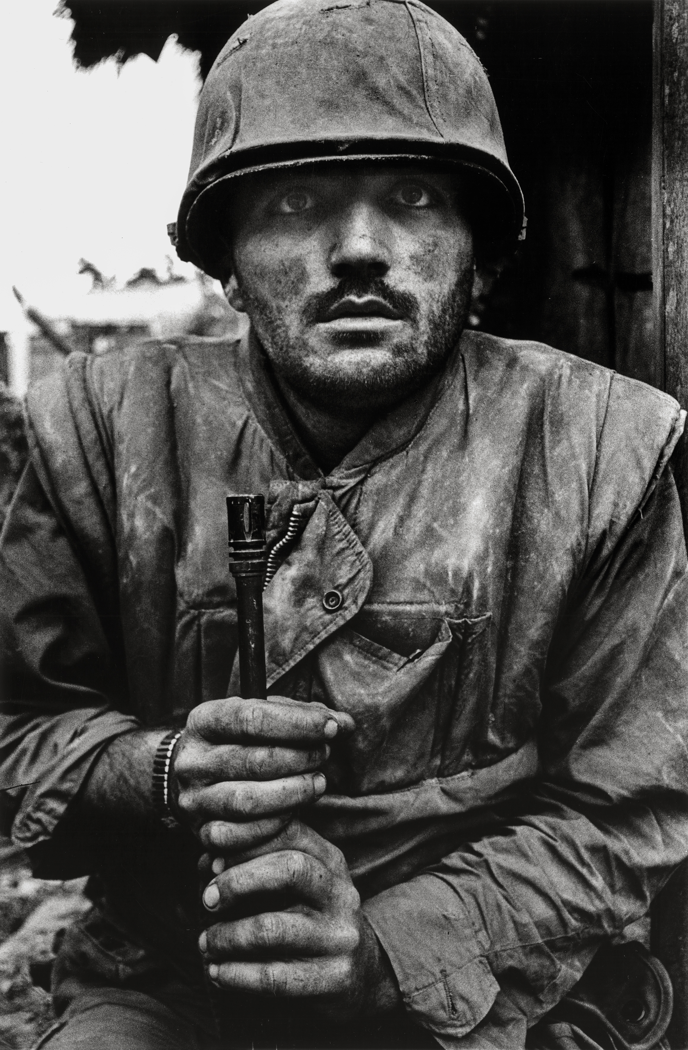 Shell-shocked solider by Don McCullin