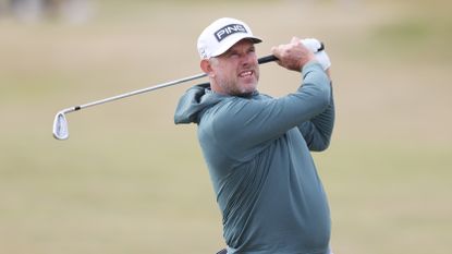 Lee Westwood during the first round of the 2022 Open