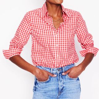 Boden Cotton Gingham Shirt