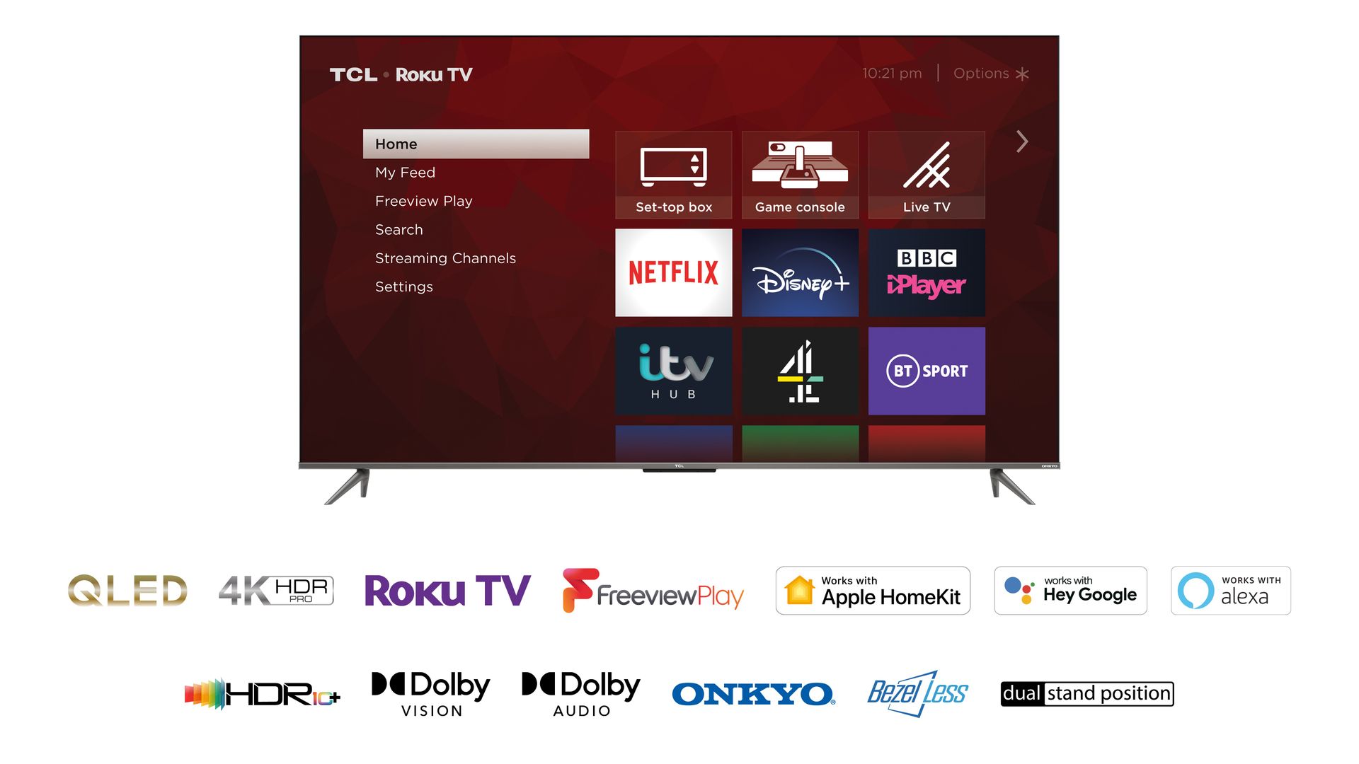 The UK's first Rokupowered QLED TVs are available now, starting at