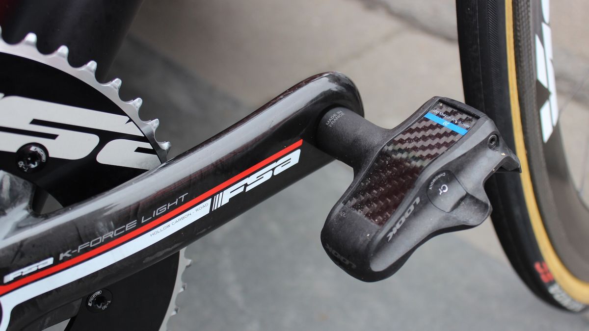 Cofidis' team bikes are equipped with Look pedals