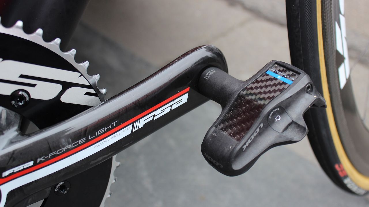 Cofidis' team bikes are equipped with Look pedals