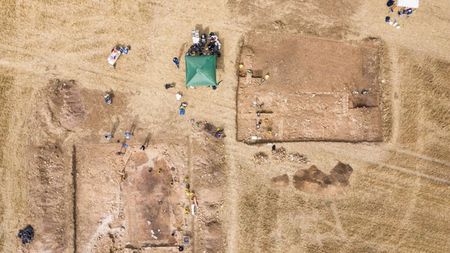 Archaeologists working at the site