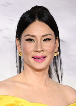 Lucy Liu attends the "Shazam! Fury of the Gods" UK Special Screening at Cineworld Leicester Square on March 07, 2023 in London, England