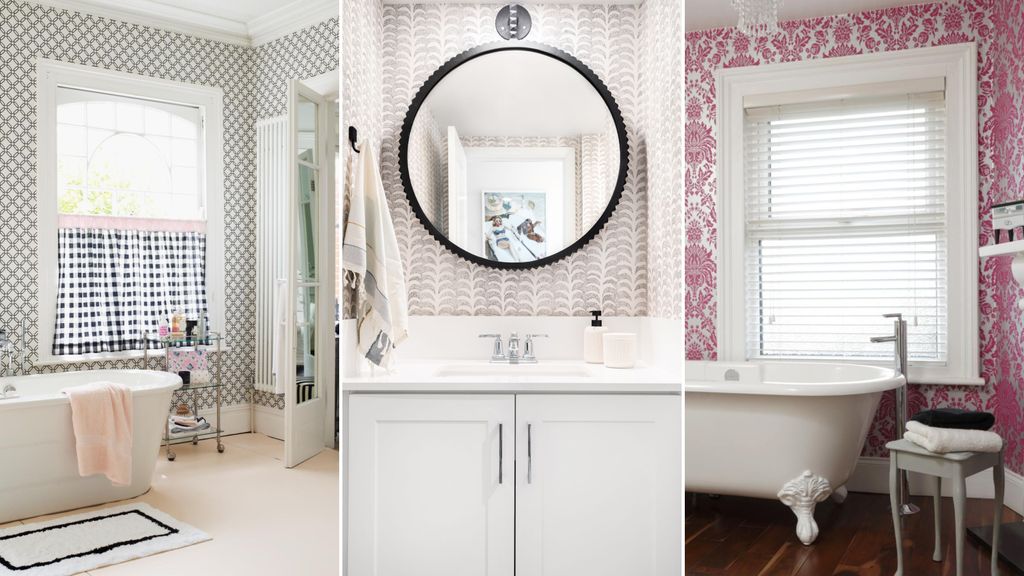 6 small bathroom wallpaper ideas to unfurl in your space | Real Homes