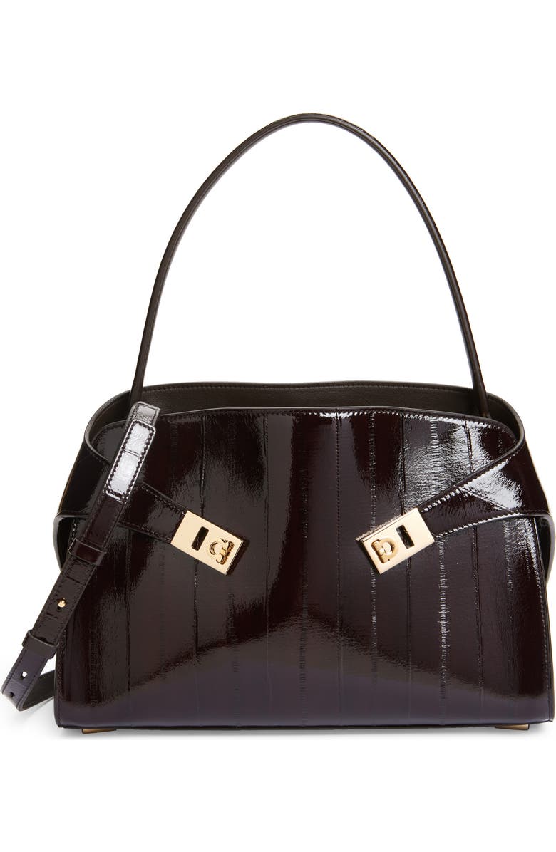 Small Hug Eelskin Leather Handbag