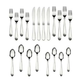 A 20pc of stainless steel cutlery
