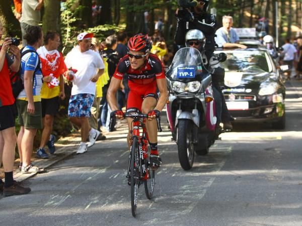 Chad Beyer (BMC Racing Team) featured in the breakaway