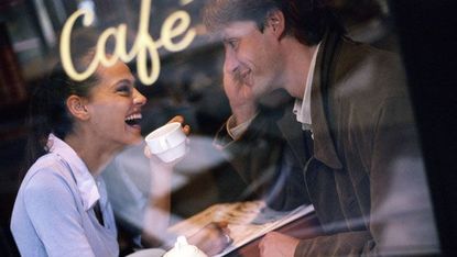 Couple in Cafe on Date