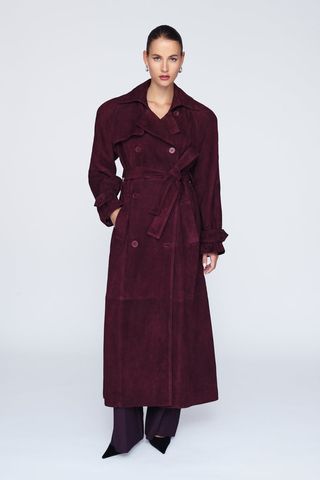 Ducie Corrin Suede Trench Coat