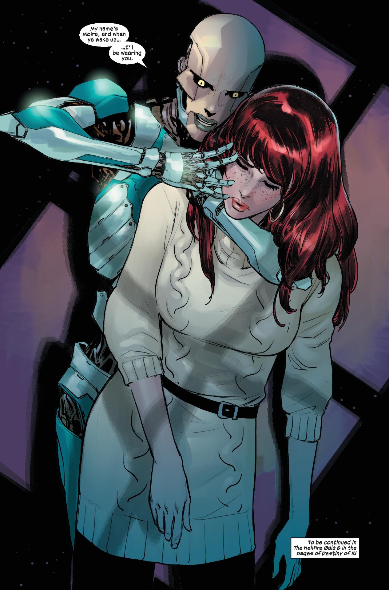 Moira McTaggert knocks out Mary Jane Watson in FCBD 2022: Avengers/X-Men #1.
