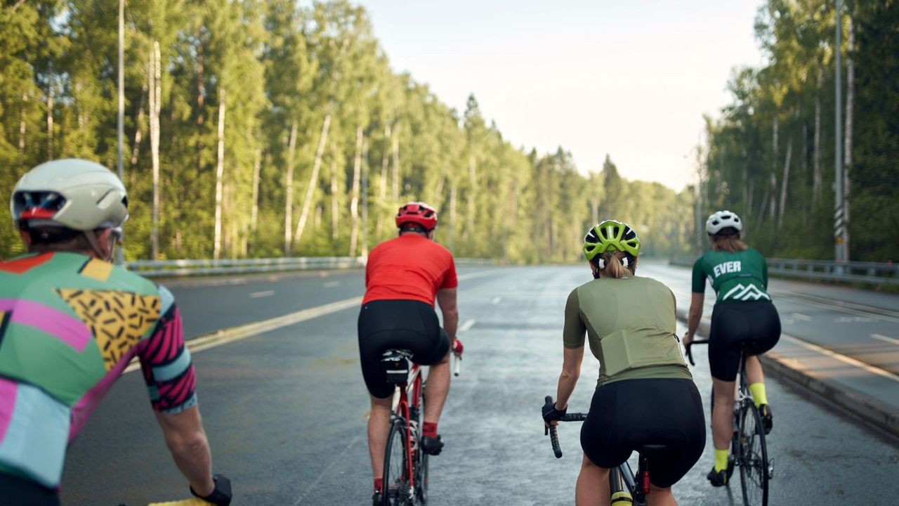 Picture of a group of cyclists