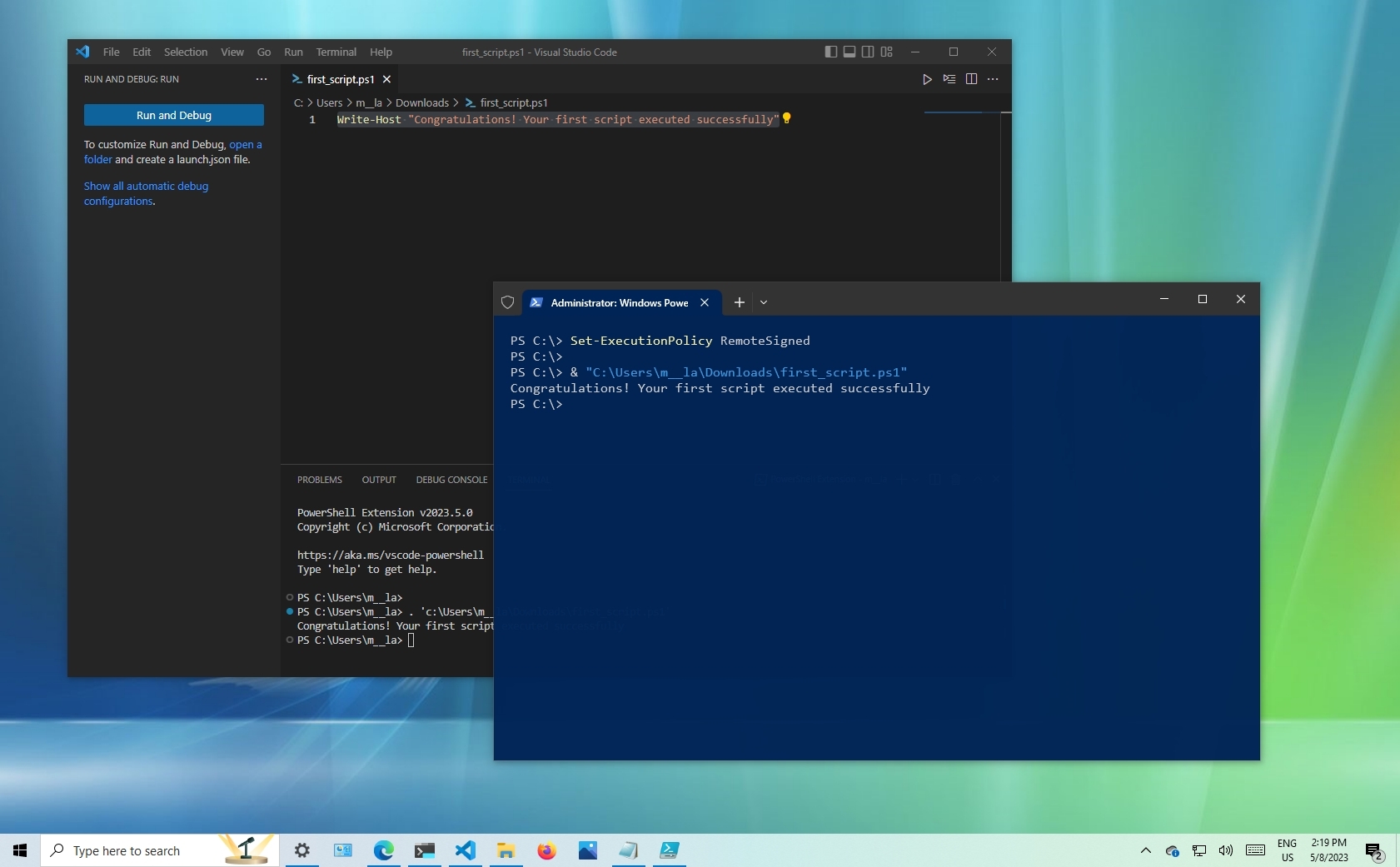 install notepad windows 10 powershell