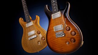 Two PRS guitars, side-by-side