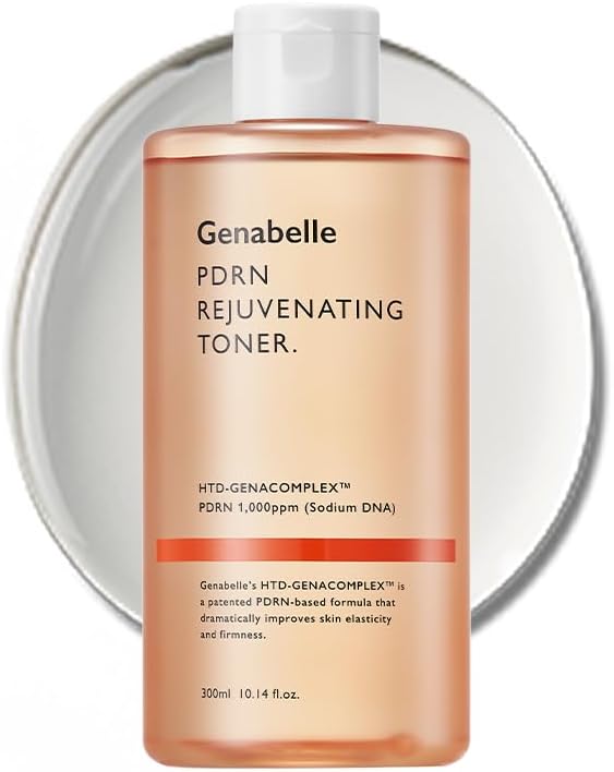 Genabelle, Pdrn Rejuvenating Toner - Deep Hydration & Skin Barrier Support With Pdrn, Panthenol, Hyaluronic Acid - Soft & Glowing Skin - 10.14 Fl.oz/300ml
