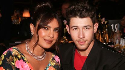 Priyanka Chopra and Nick Jonas at The Fashion Awards 2021 at Royal Albert Hall.