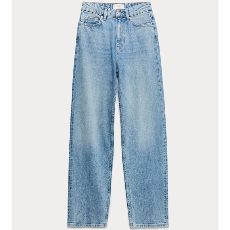 M&amp;amp;S, High Waisted Straight Leg Jeans
