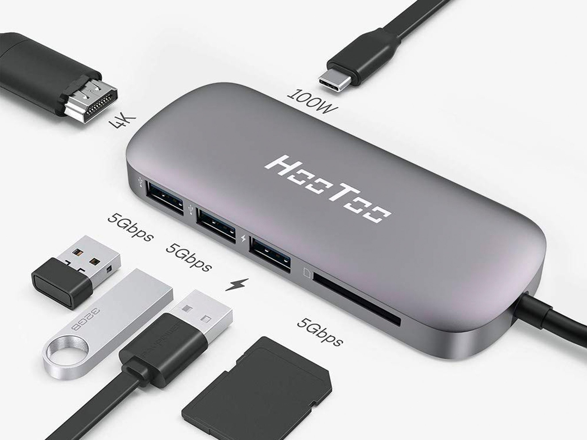 Add more ports to your laptop with this 6-in-1 USB-C Hub at 55% off via ...