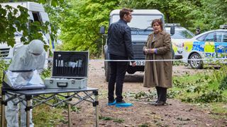 BRENDA BLETHYN as Vera Stanhope and KENNY DOUGHTY as DS Aiden Healy