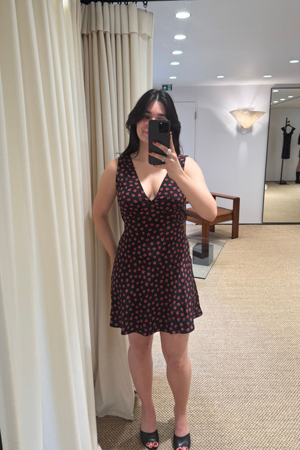 Sofia wearing The Gia dress by Realisation Par