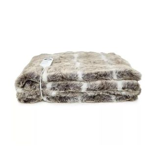 Dreamland Alaskan Husky Faux Fur Heated Throw